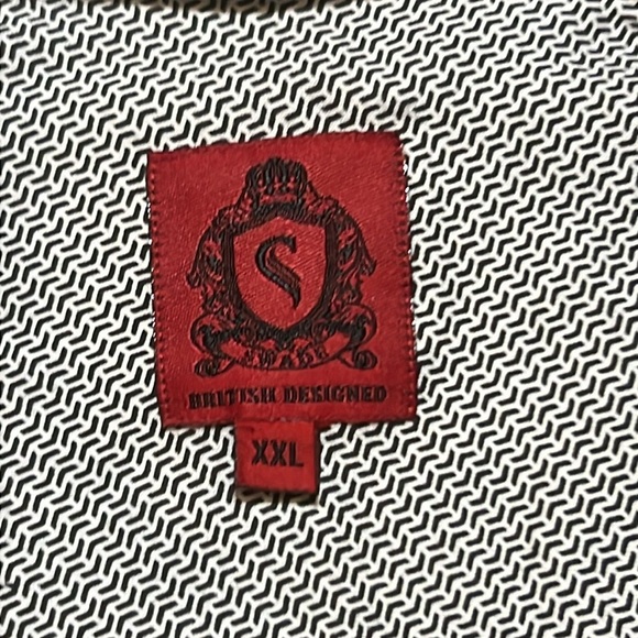 NWT Swade Burgundy Blue Men’s Polo Shirt sz XXL - Picture 6 of 11